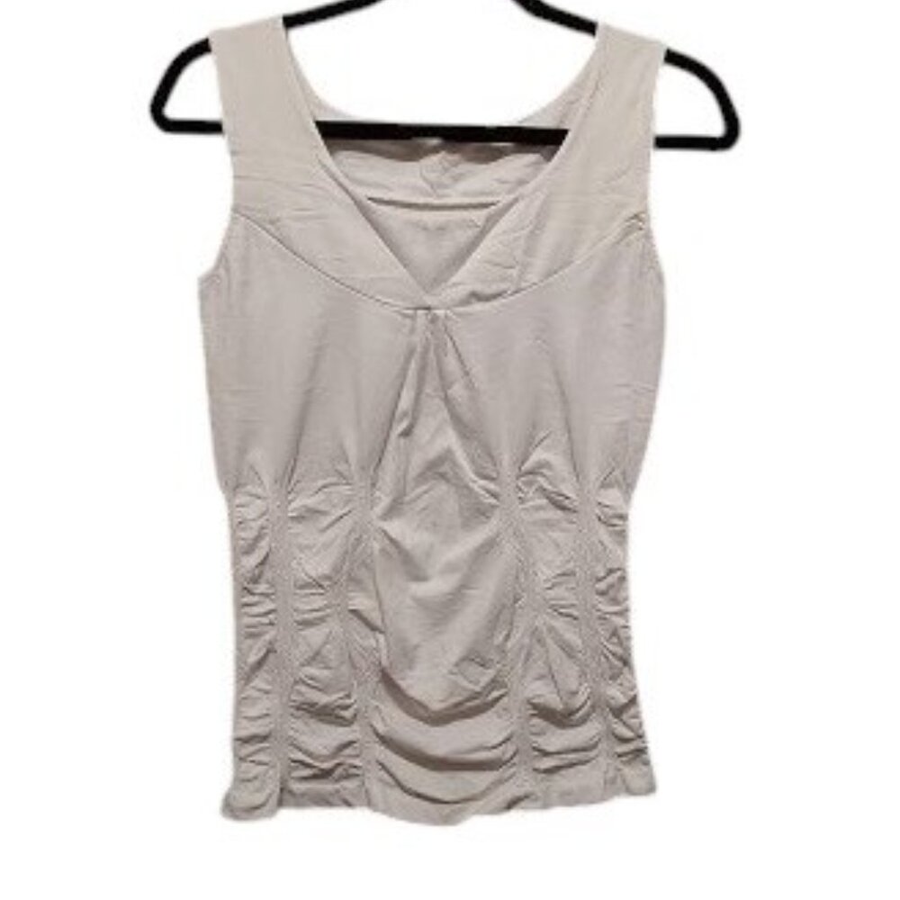 Under Blouse Molded Ruching V-Neck Tank Top Sz 1X